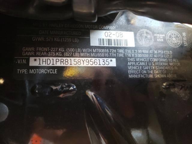 2008 HARLEY-DAVIDSON FLHTCUSE3 1HD1PR8158Y956135