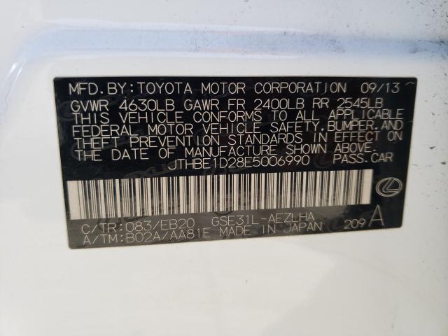 2014 LEXUS IS 350 JTHBE1D28E5006990
