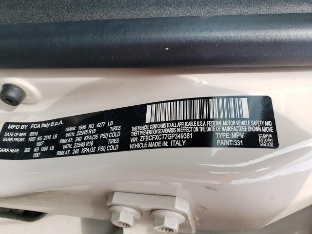 2016 FIAT 500X TREKK ZFBCFXCT7GP349381