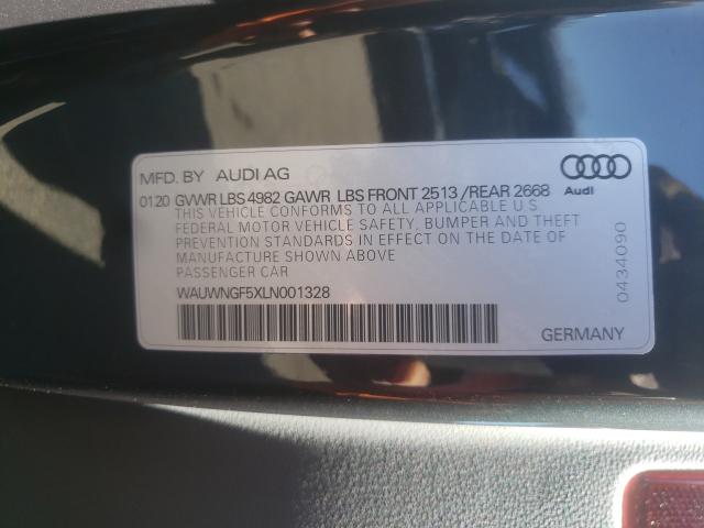 2020 AUDI A5 PREMIUM WAUWNGF5XLN001328