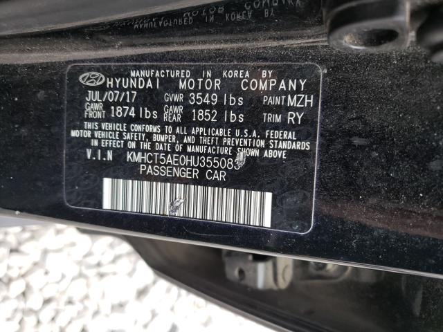 2017 HYUNDAI ACCENT SE KMHCT5AE0HU355083