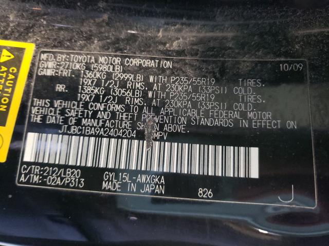 2010 LEXUS RX 450 JTJBC1BA9A2404204