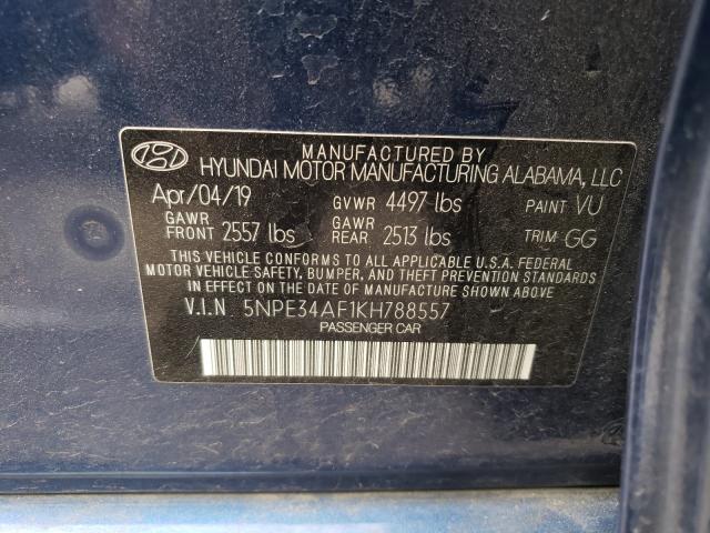 2019 HYUNDAI SONATA LIM 5NPE34AF1KH788557