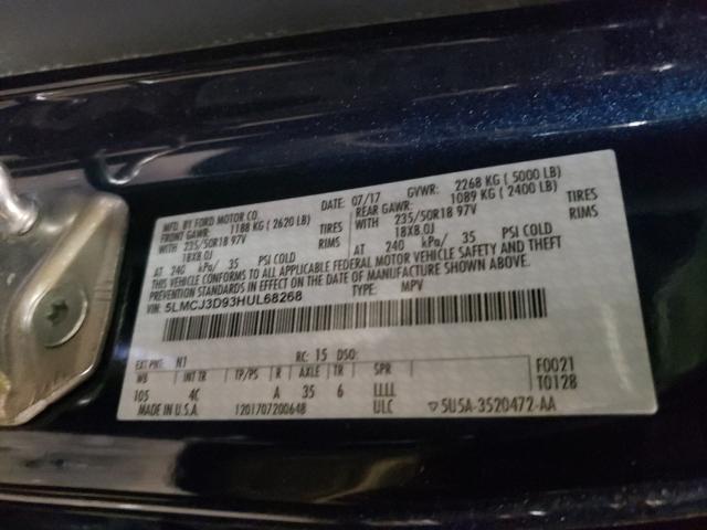 2017 LINCOLN MKC RESERV 5LMCJ3D93HUL68268
