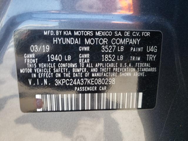 2019 HYUNDAI ACCENT SE 3KPC24A37KE080298