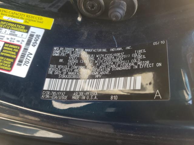 2011 TOYOTA SIENNA BAS 5TDKA3DC8BS001571