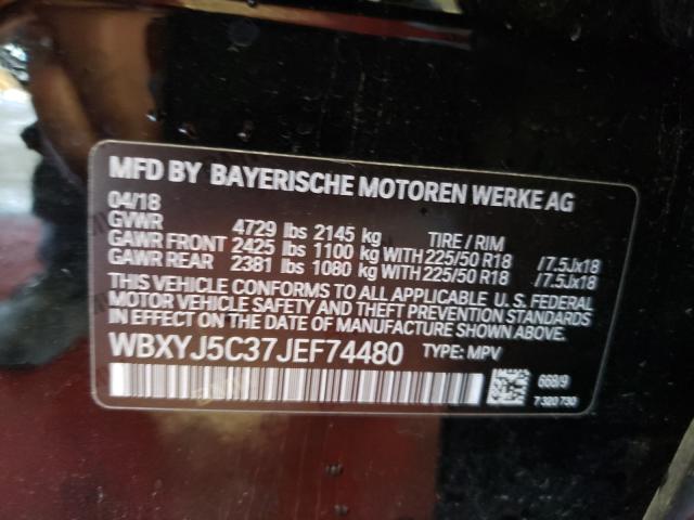 2018 BMW X2 XDRIVE2 WBXYJ5C37JEF74480