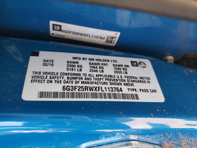 2015 CHEVROLET SS 6G3F25RWXFL113764