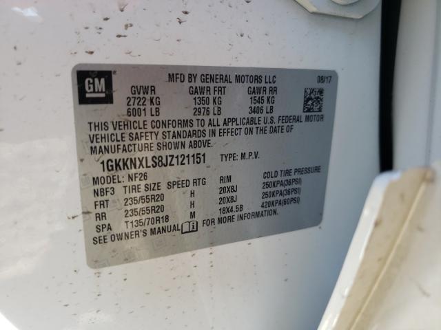 2018 GMC ACADIA DEN 1GKKNXLS8JZ121151