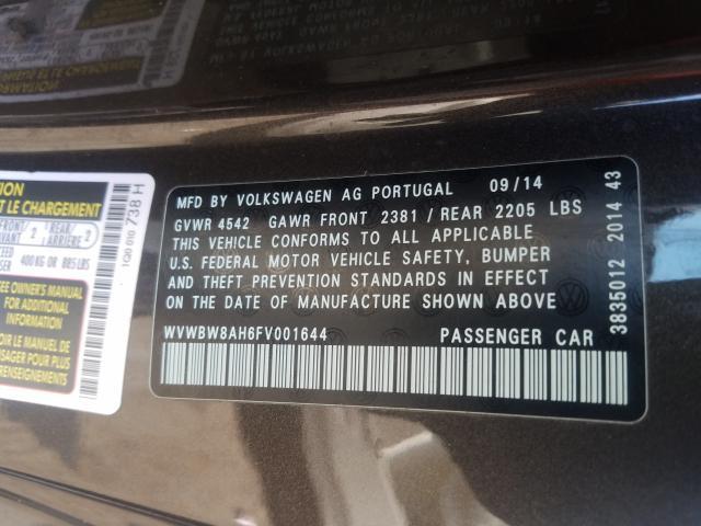 2015 VOLKSWAGEN EOS KOMFOR WVWBW8AH6FV001644