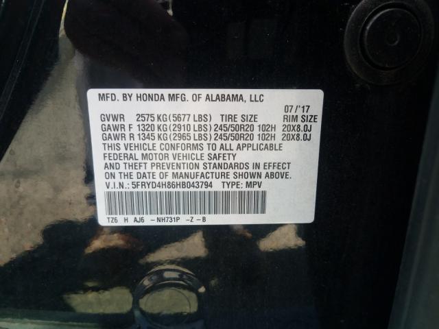 2017 ACURA MDX ADVANC 5FRYD4H86HB043794