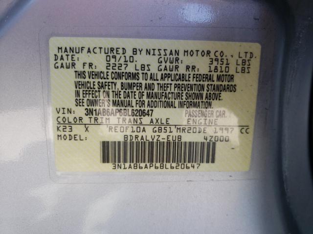 2011 NISSAN SENTRA 2.0 3N1AB6AP6BL620647