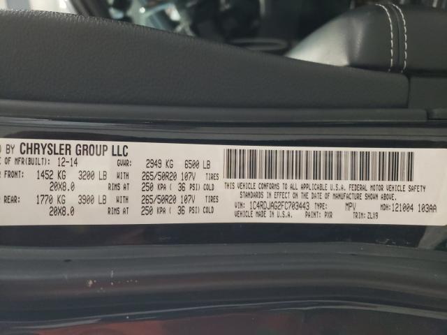 2015 DODGE DURANGO SX 1C4RDJAG2FC703443