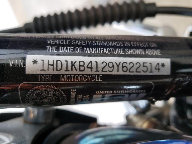 2009 HARLEY-DAVIDSON FLHX 1HD1KB4129Y622514