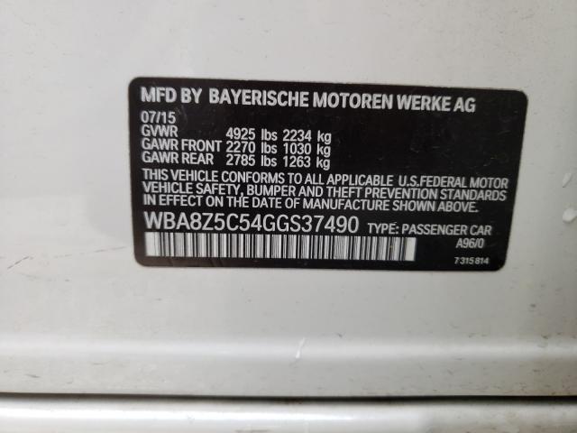 2016 BMW 328 XIGT S WBA8Z5C54GGS37490