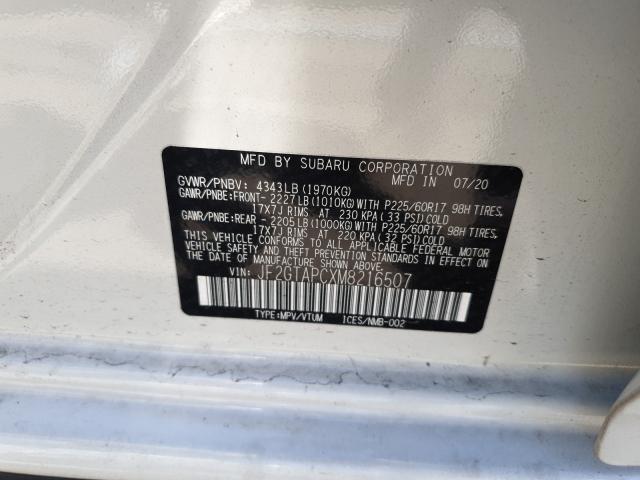 2021 SUBARU CROSSTREK JF2GTAPCXM8216507