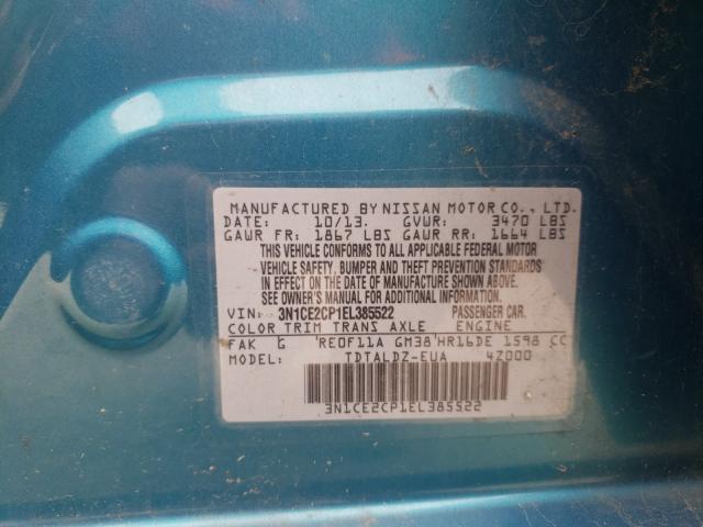 2014 NISSAN VERSA NOTE 3N1CE2CP1EL385522