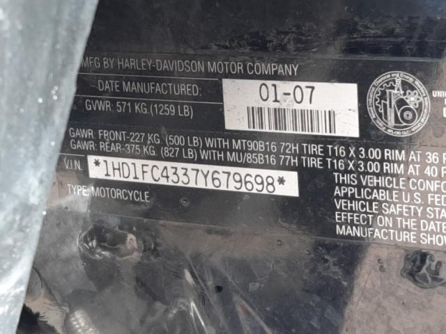 2007 HARLEY-DAVIDSON FLHTCUI 1HD1FC4337Y679698