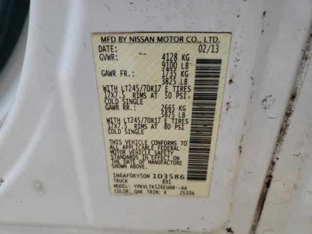 2013 NISSAN NV 2500 1N6AF0KY5DN103586