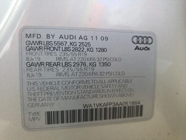 2010 AUDI Q5 PRESTIG WA1VKAFP3AA051864