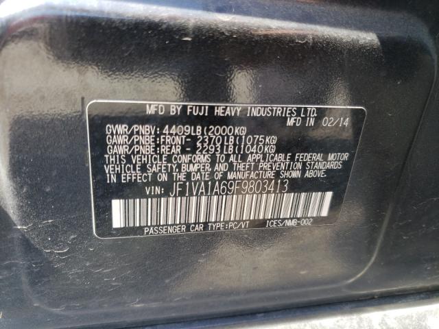 2015 SUBARU WRX JF1VA1A69F9803413