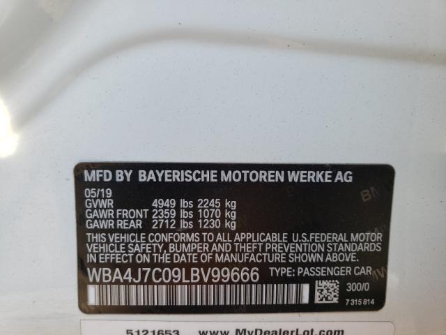 2020 BMW 440XI GRAN WBA4J7C09LBV99666