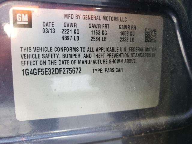2013 BUICK LACROSSE P 1G4GF5E32DF275672