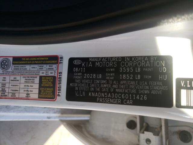 2012 KIA RIO EX KNADN5A30C6011426