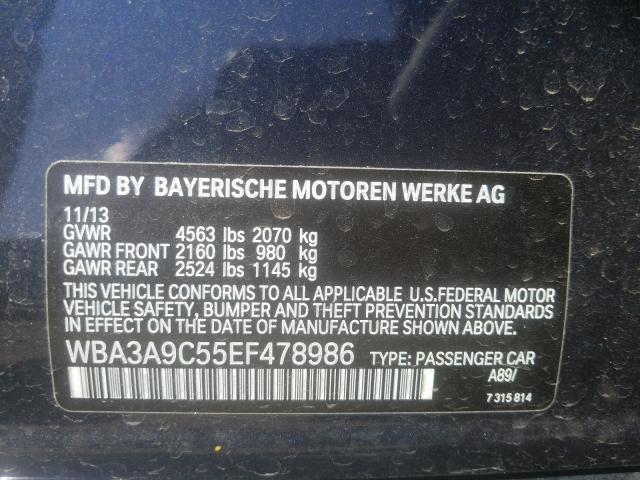 2014 BMW 335 I WBA3A9C55EF478986