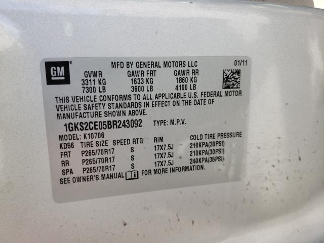 2011 GMC YUKON SLT 1GKS2CE05BR243092
