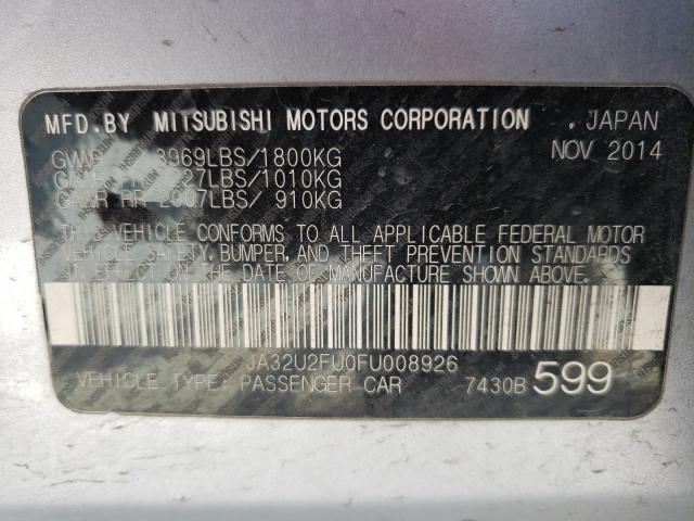 2015 MITSUBISHI LANCER ES JA32U2FU0FU008926