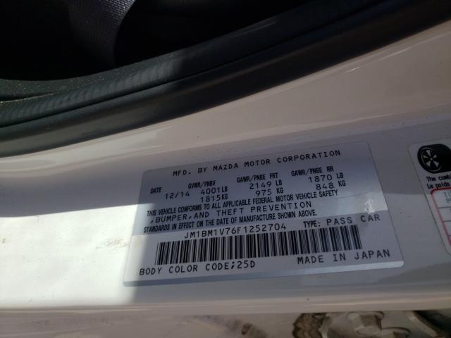 2015 MAZDA 3 TOURING JM1BM1V76F1252704