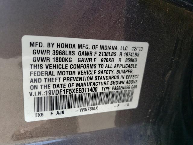 2014 ACURA ILX 20 PRE 19VDE1F5XEE011400