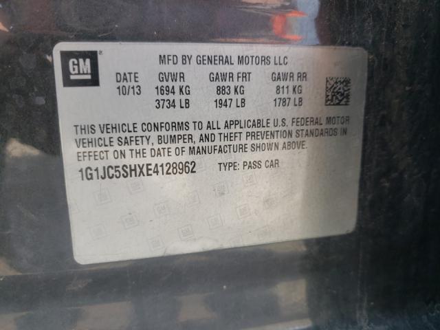 2014 CHEVROLET SONIC LT 1G1JC5SHXE4128962