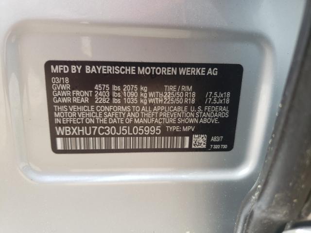 2018 BMW X1 SDRIVE2 WBXHU7C30J5L05995