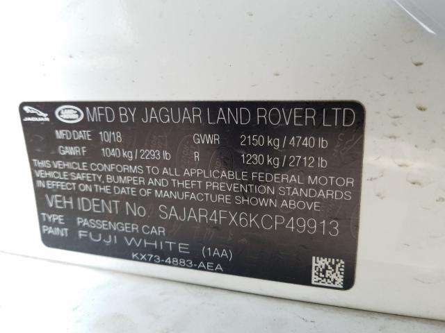 2019 JAGUAR XE SAJAR4FX6KCP49913