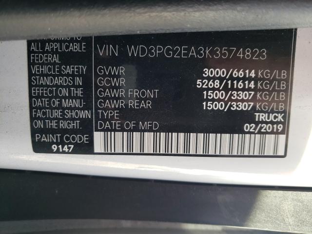 2019 MERCEDES-BENZ METRIS WD3PG2EA3K3574823