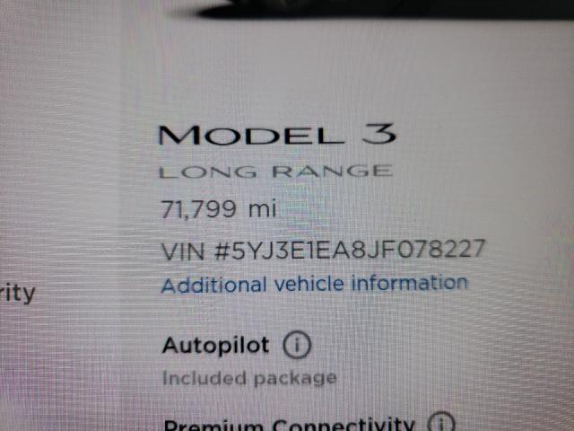 2018 TESLA MODEL 3 5YJ3E1EA8JF078227