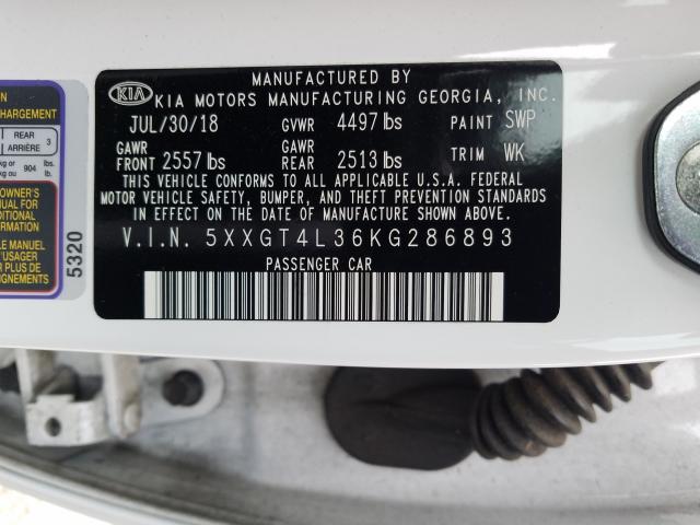 2019 KIA OPTIMA LX 5XXGT4L36KG286893