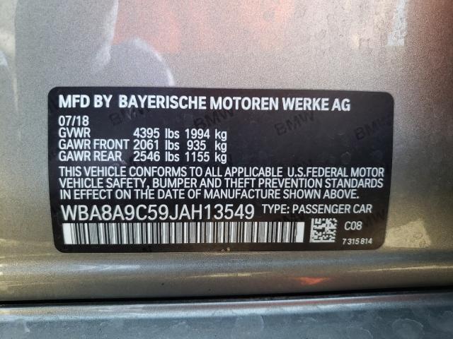 2018 BMW 320 I WBA8A9C59JAH13549
