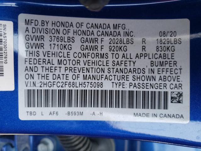 VIN 4T1K31AK1RU070775 2024 Toyota Camry, Hybrid Xse no.10