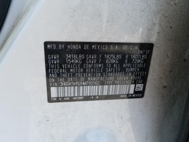 2017 HONDA FIT LX 3HGGK5H52HM710162