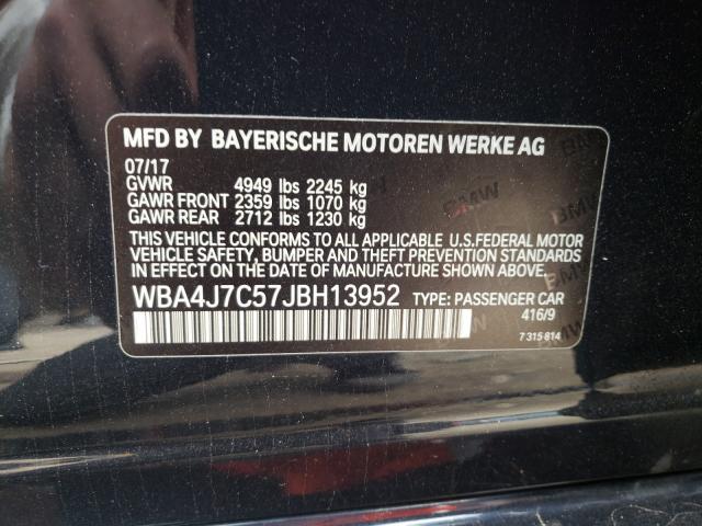 2018 BMW 440XI GRAN WBA4J7C57JBH13952