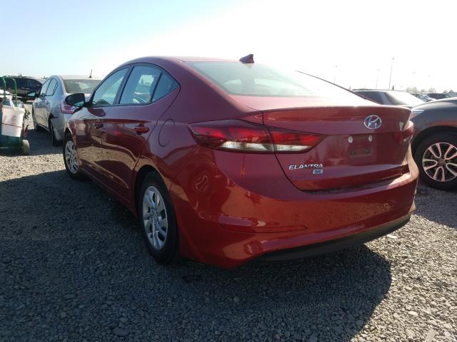 2017 HYUNDAI ELANTRA SE 5NPD74LF5HH201704