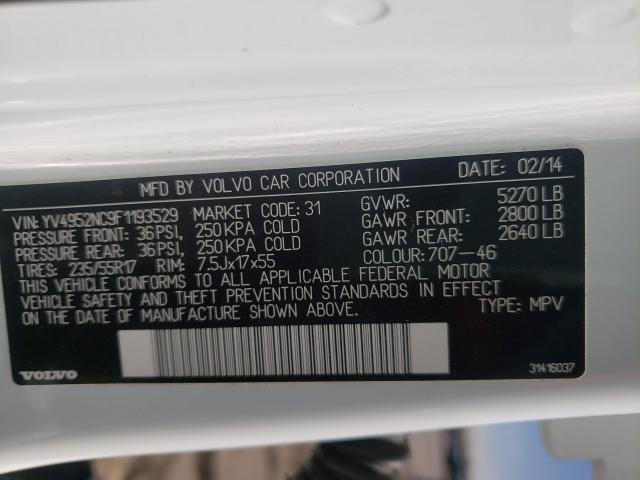 2015 VOLVO XC70 3.2 P YV4952NC9F1193529