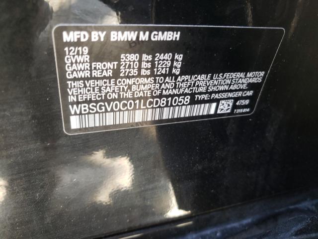 2020 BMW M8 WBSGV0C01LCD81058