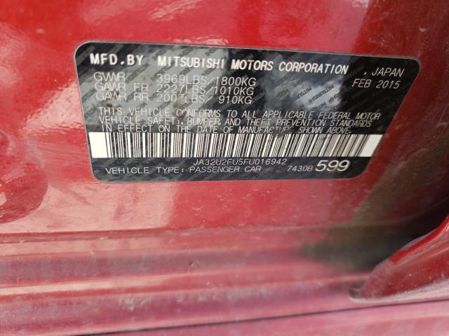 2015 MITSUBISHI LANCER ES JA32U2FU5FU016942
