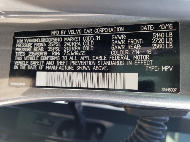 2017 VOLVO XC60 T5 YV440MDJ9H2075840
