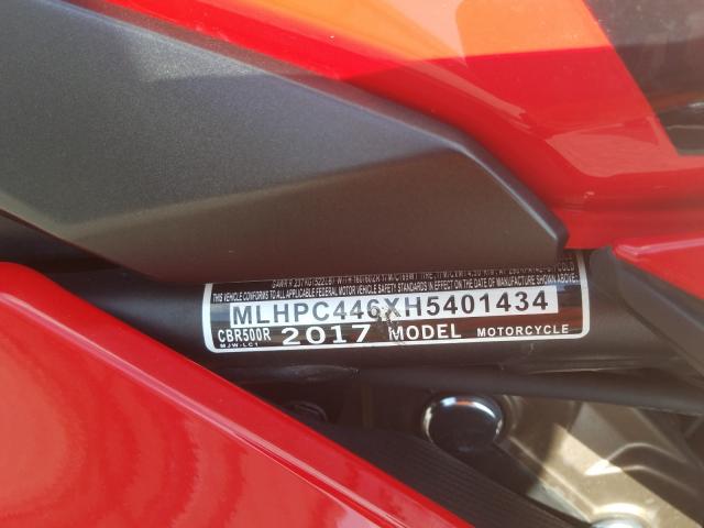 2017 HONDA CBR500 R MLHPC446XH5401434