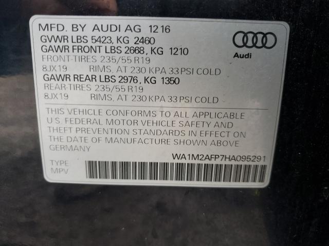 VIN WA1M2AFP7HA095291 2017 Audi Q5, Premium Plus no.10